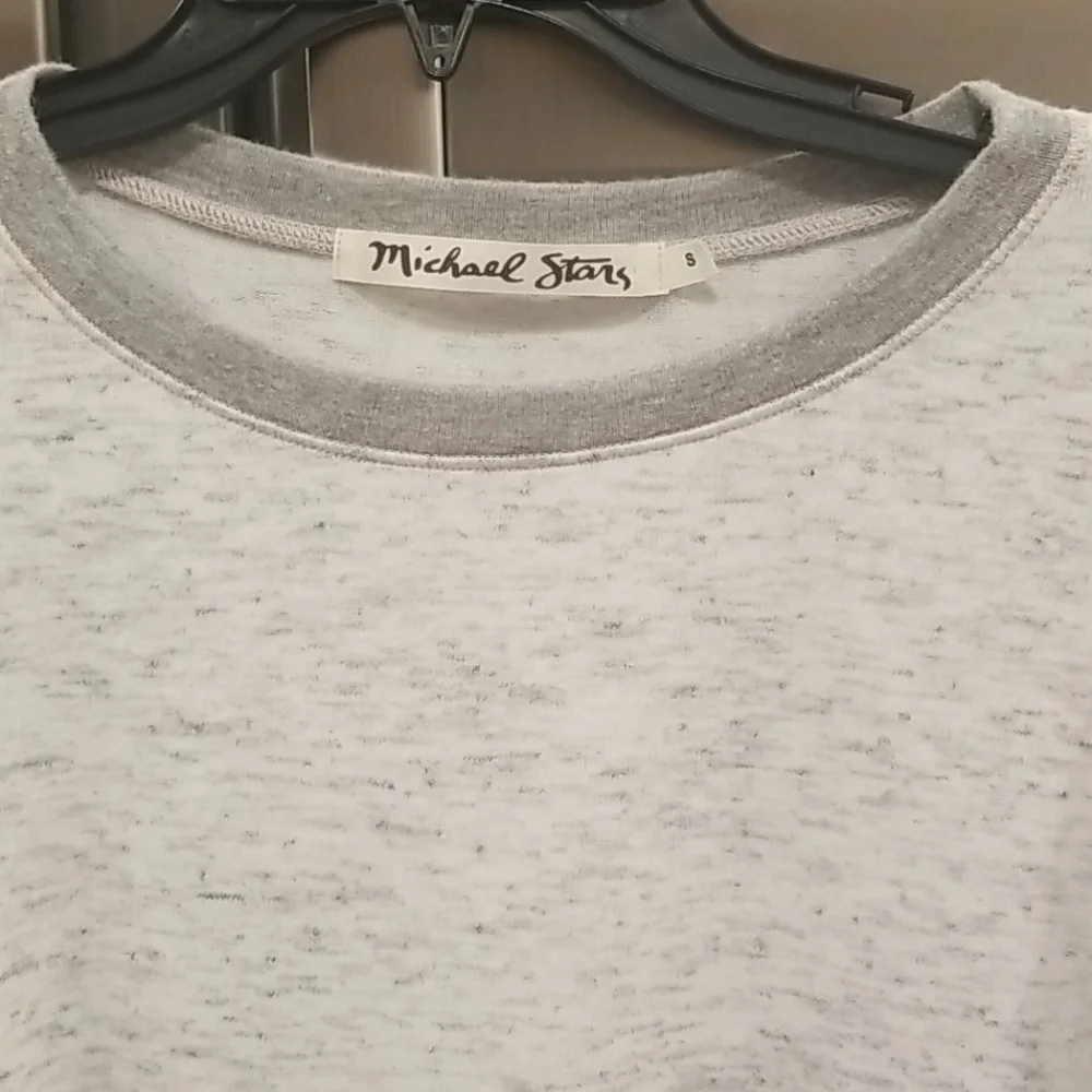 💕MICHAEL STARS💕 Colorblock Pullover Top ~ Gray S